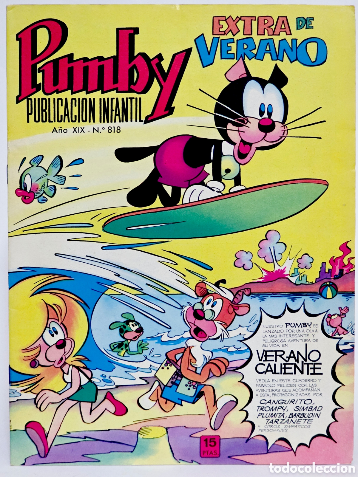 Tebeos: C&Oacute;MIC PUMBY 818 EXTRA VERANO1973 EDITORIAL VALENCIANA EXCELENTE ESTADO