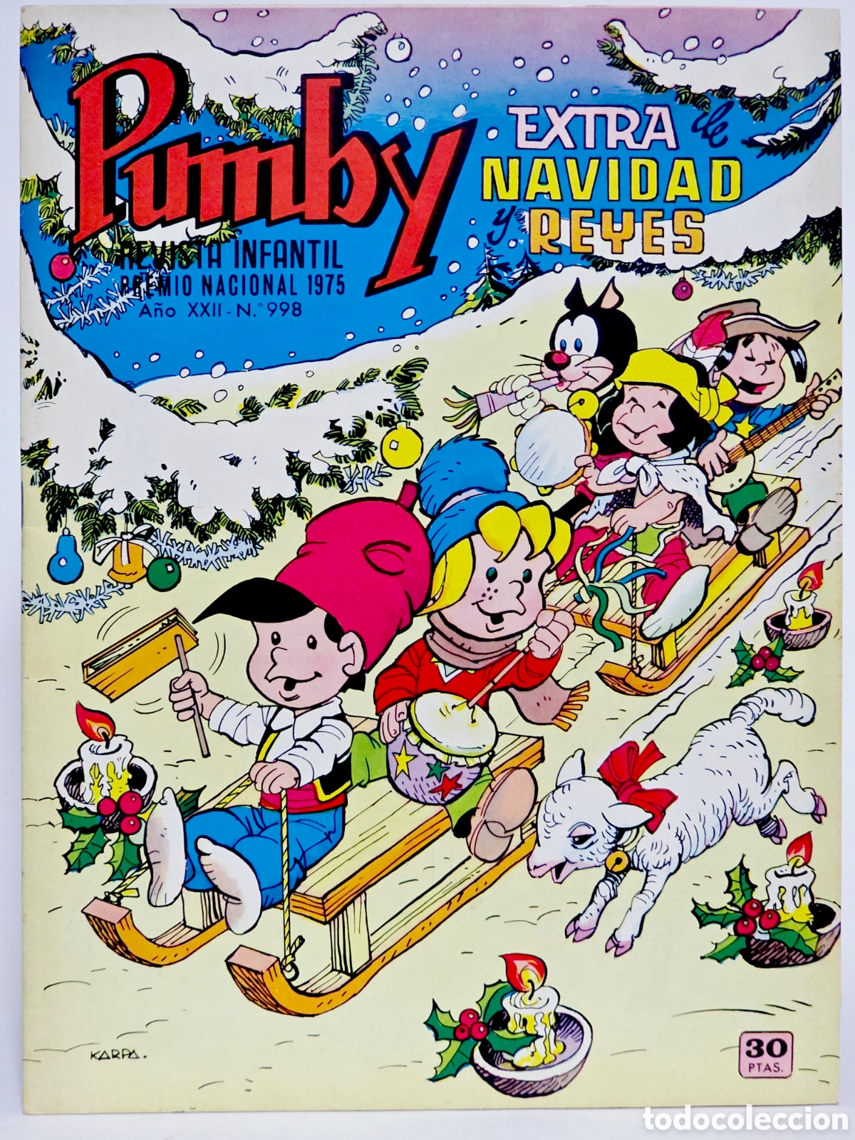 Tebeos: C&Oacute;MIC PUMBY 998 EXTRA NAVIDAD Y REYES 1976 EDITORIAL VALENCIANA EXCELENTE ESTADO