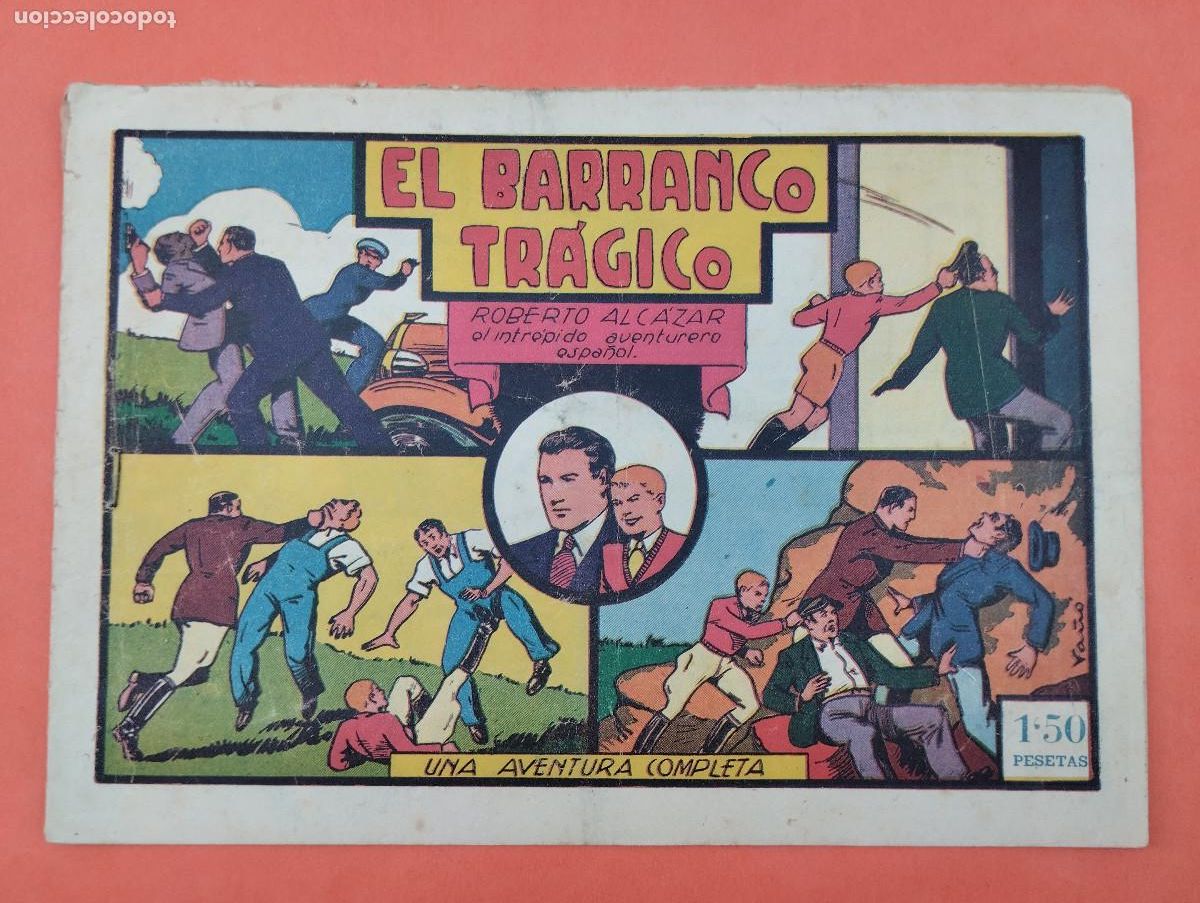Tebeos: EL BARRANCO TRAGICO N&ordm; 42 DE ROBERTO ALCAZAR Y PEDRIN