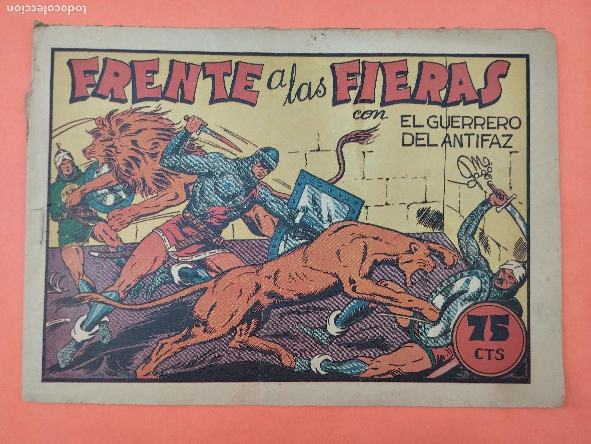 Tebeos: TEBEO FRENTE A LAS FIERAS CON EL GUERRERO DEL ANTIFAZ. N&ordm;. 21