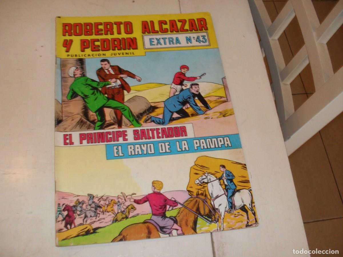 Tebeos: ROBERTO ALCAZAR EXTRA COLOR N&ordm; 43,DE 60,CON 2 AVENTURAS,VALENCIANA,1976