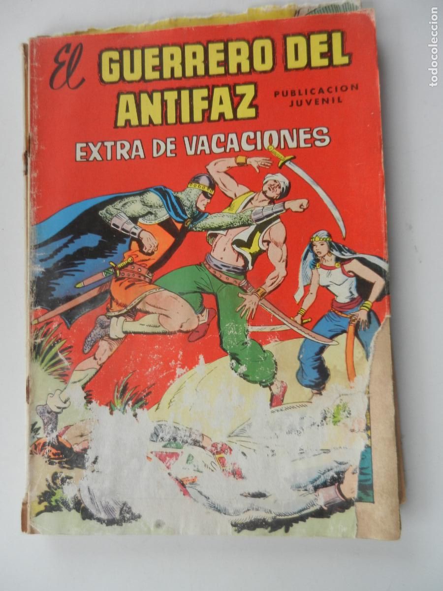 Tebeos: EL GUERRERO DEL ANTIFAZ EXTRA DE VACACIONES - PUBLICACION JUVENIL -1977 - EDT VALENCIA