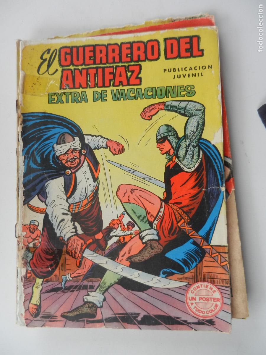 Tebeos: EL GUERRERO DEL ANTIFAZ EXTRA VACACIONES - PUBLICACION JUVENIL - EDT VALENCIA