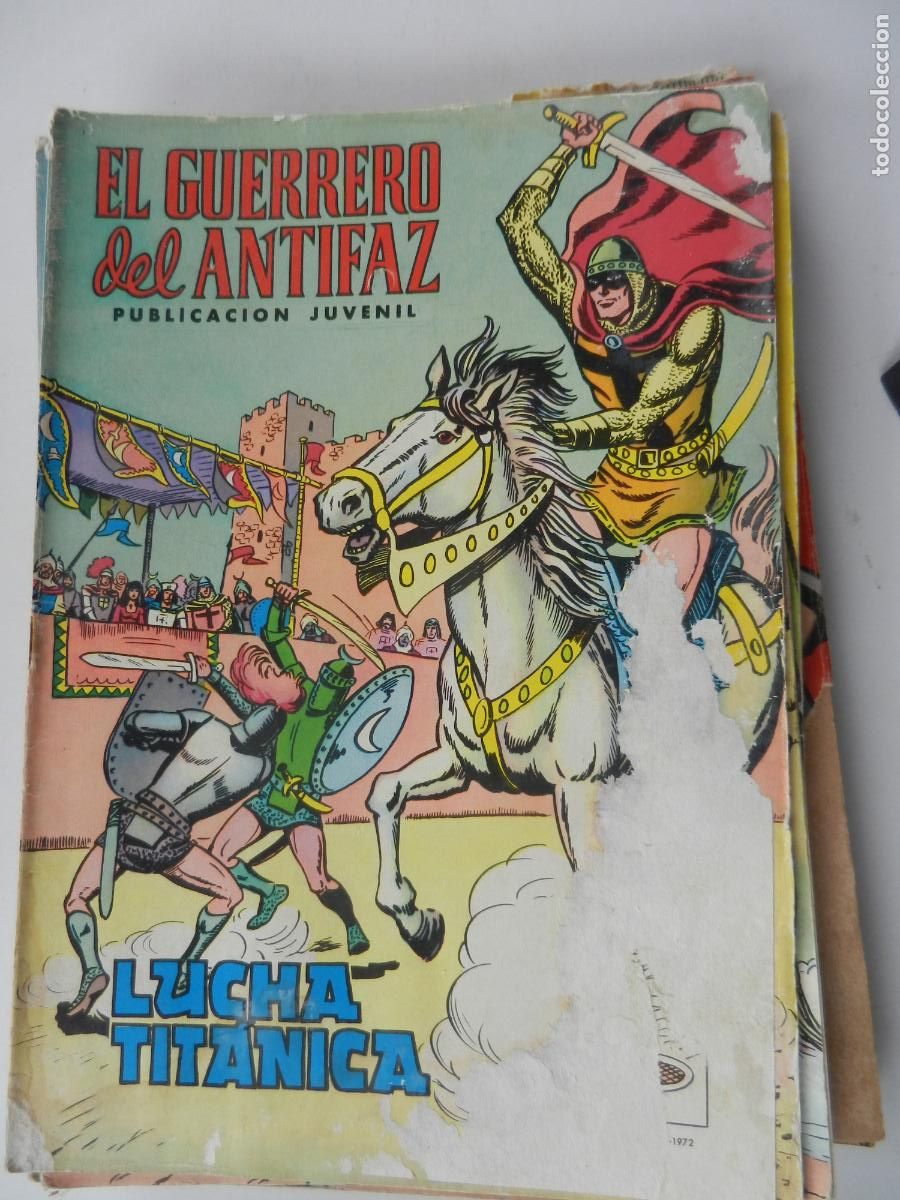 Tebeos: EL GUERRERO DEL ANTIFAZ N&ordm; 3- LUCHA TIT&Aacute;NICA - PUBLICACION JUVENIL - EDT VALENCIA -1972