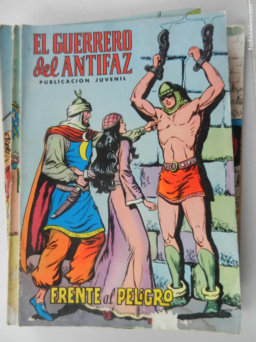 Tebeos: EL GUERRERO DEL ANTIFAZ N&ordm; 4- FRENTE AL PELIGRO - PUBLICACION JUVENIL - EDT VALENCIA -1972