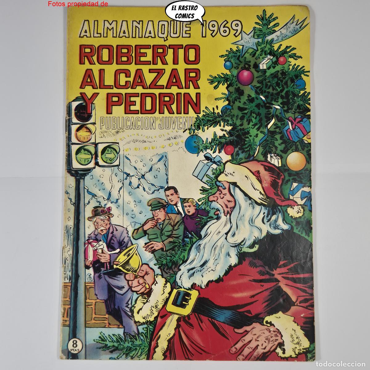 Tebeos: Roberto Alcazar y Pedrin, Almanaque 1969, ORIGINAL, ed Valenciana