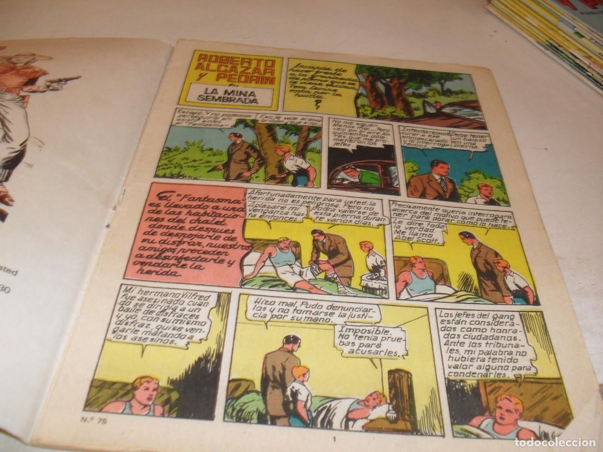 Tebeos: ROBERTO ALCAZAR COLOR N&ordm; 75,LA MINA SEMBRADA,SIN LAS CUBIERTAS,DE 283.VALENCIANA,1976