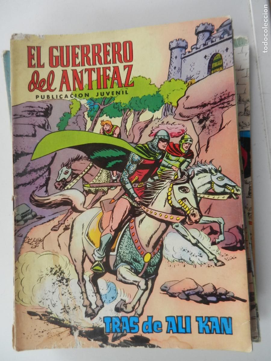 Tebeos: EL GUERRERO DEL ANTIFAZ N&ordm; 13- TRAS DE ALI KAN - PUBLICACION JUVENIL -1972 - EDT VALENCIA