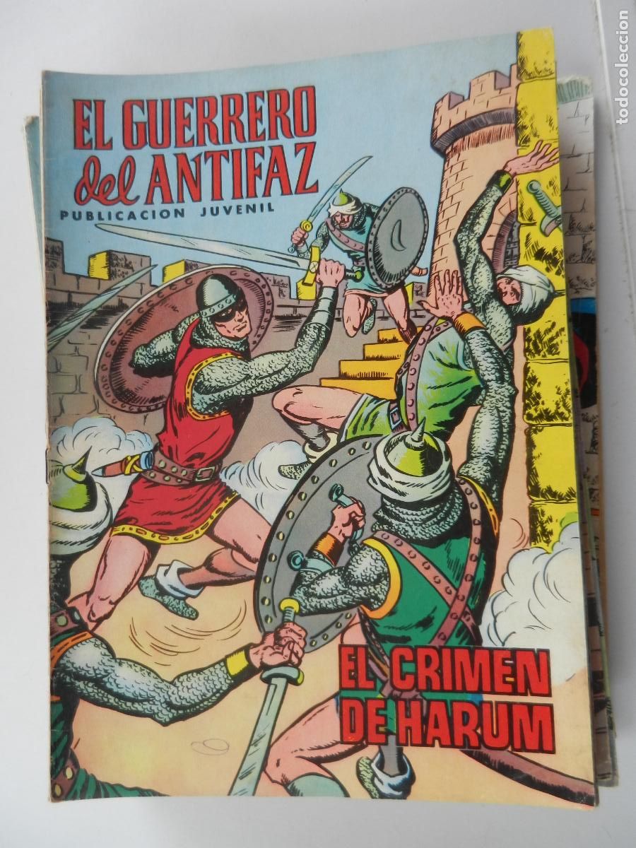 Tebeos: EL GUERRERO DEL ANTIFAZ N&ordm; 14- EL CRIMEN DE HARUM- PUBLICACION JUVENIL -1972 - EDT VALENCIA