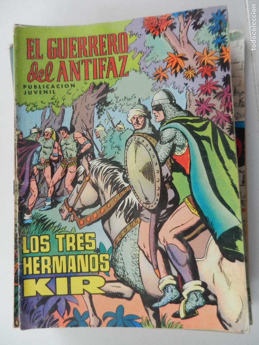 Tebeos: EL GUERRERO DEL ANTIFAZ N&ordm; 15- LOS TRES HERMANOS KIR - PUBLICACION JUVENIL -1972 - EDT VALENCIA