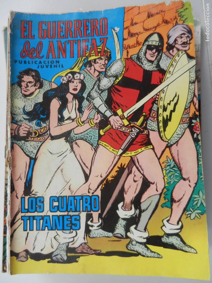 Tebeos: EL GUERRERO DEL ANTIFAZ N&ordm; 17- LOS CUATRO TITANES - PUBLICACION JUVENIL -1972 - EDT VALENCIA