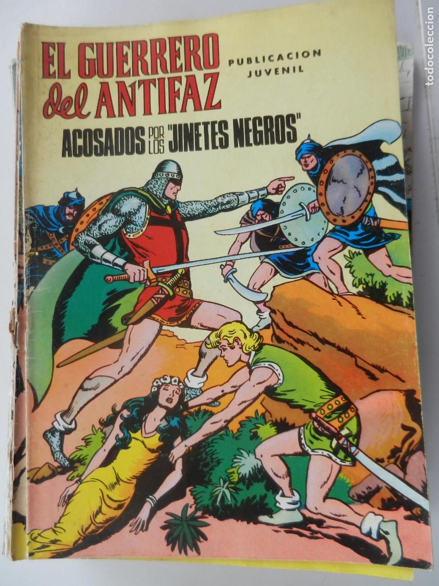 Tebeos: EL GUERRERO DEL ANTIFAZ N&ordm; 19- ACOSADOS POR LOS JINETES N - PUBLICACION JUVENIL -1972 - EDT VALENCIA