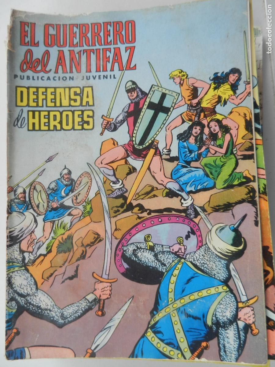 Tebeos: EL GUERRERO DEL ANTIFAZ N&ordm; 28- DEFENSA DE HEROES - PUBLICACION JUVENIL -1972 - EDT VALENCIA