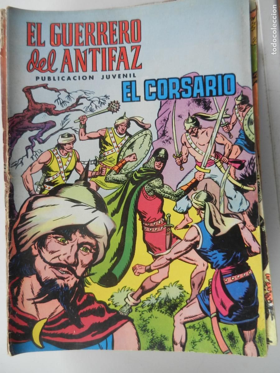 Tebeos: EL GUERRERO DEL ANTIFAZ N&ordm; 34- EL CORSARIO - PUBLICACION JUVENIL -1973 - EDT VALENCIA