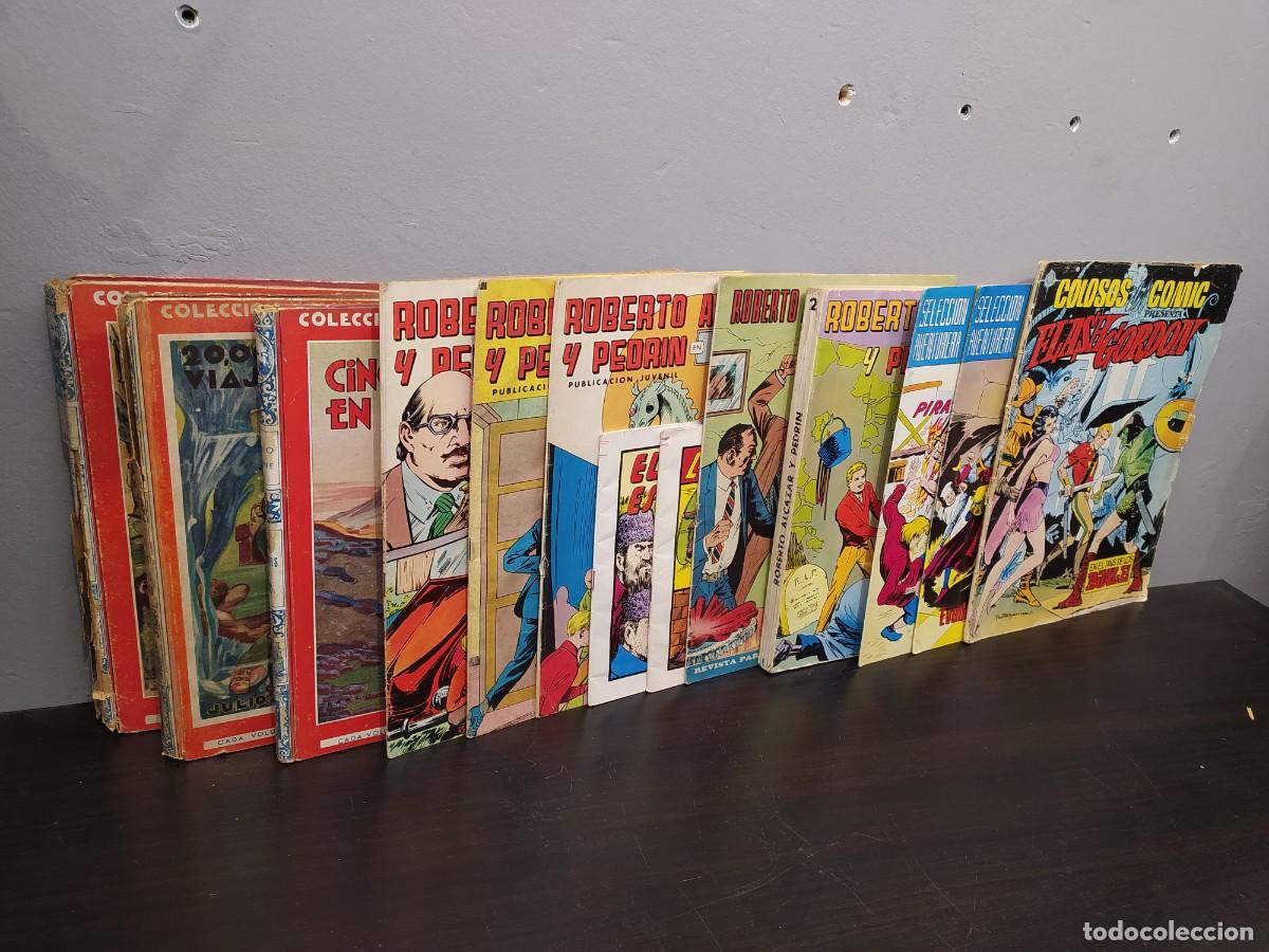 BDs: LOTE COMICS ROBERTOALCAZAR Y PEDRIN, FLASH GORDON, JULIO VERNE-LOTE 13 TEBEOS-EDIT. VALENCIANA