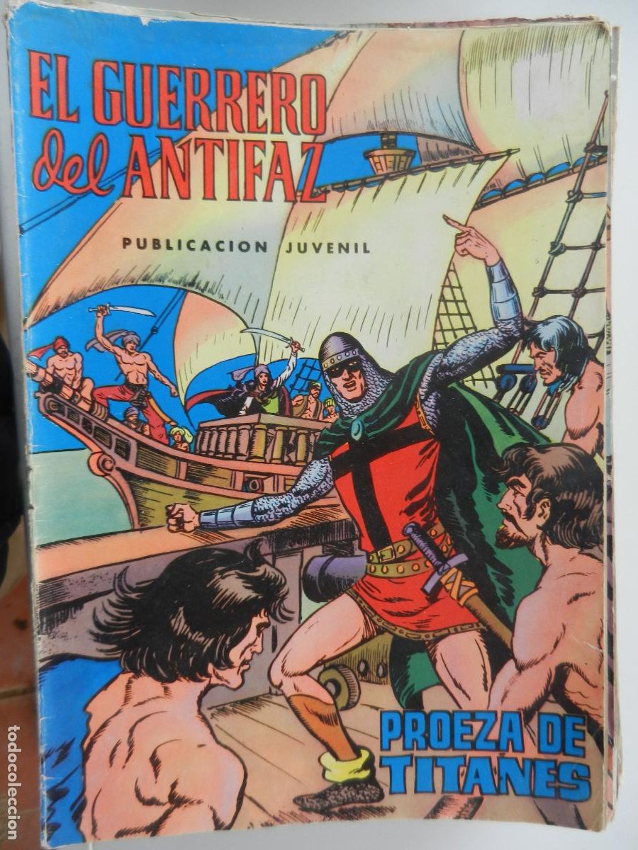 Tebeos: EL GUERRERO DEL ANTIFAZ N&ordm; 51- PROEZA DE TITANES - PUBLICACION JUVENIL -1973 - EDT VALENCIA