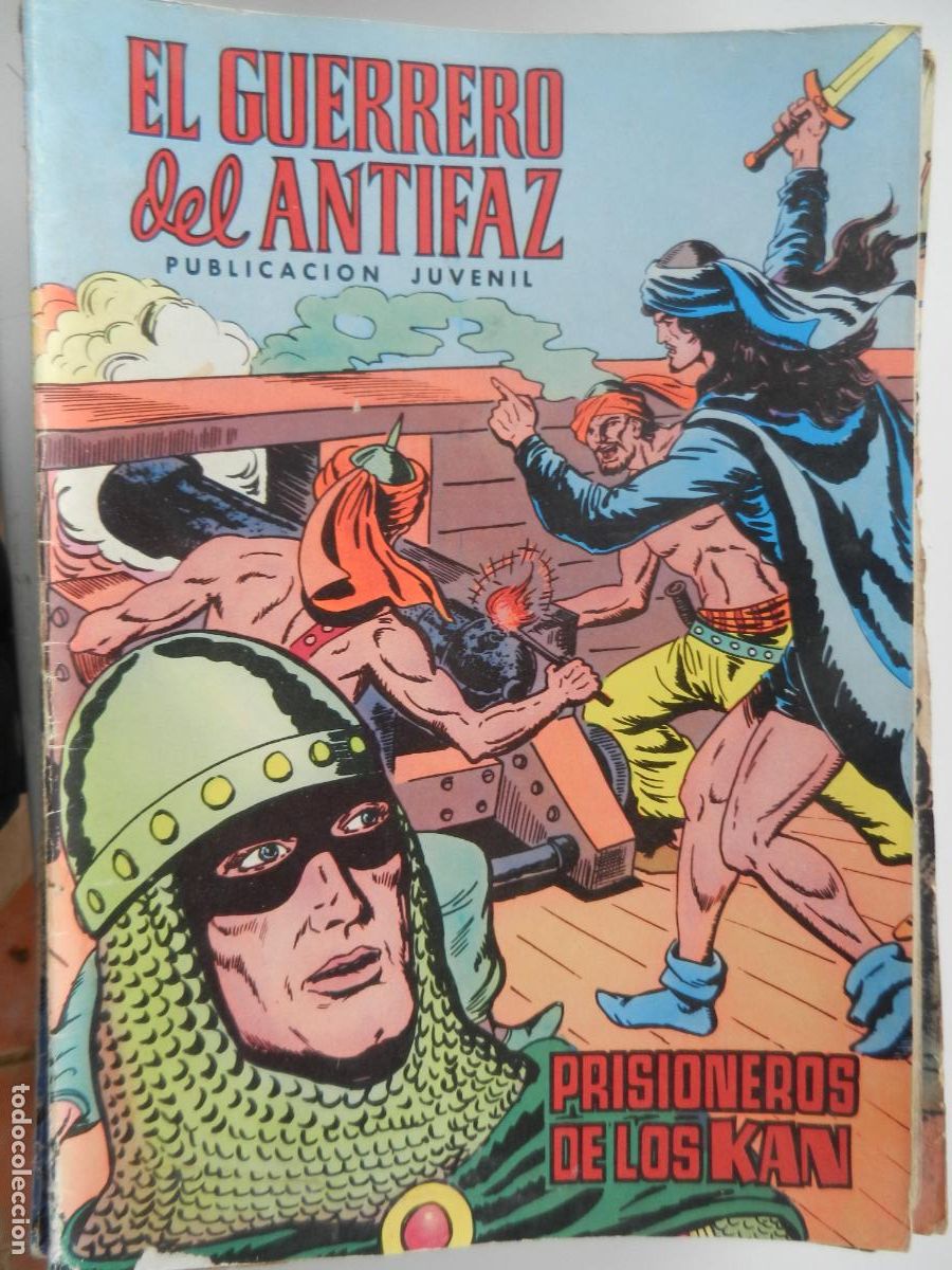 Tebeos: EL GUERRERO DEL ANTIFAZ N&ordm; 53- PRISIONEROS DE LOS KAN - PUBLICACION JUVENIL -1973 - EDT VALENCIA
