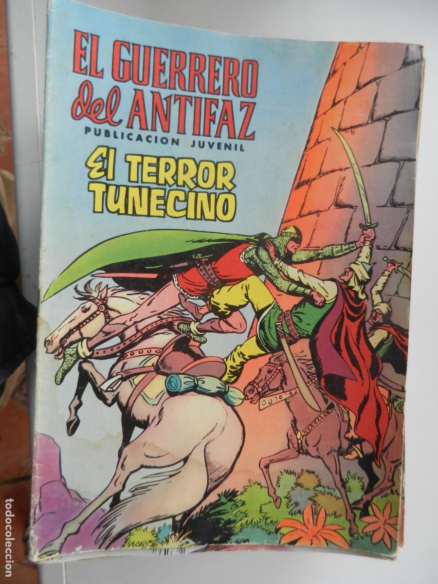 Tebeos: EL GUERRERO DEL ANTIFAZ N&ordm; 58- EL TERROR TUNECINO - PUBLICACION JUVENIL -1973 - EDT VALENCIA
