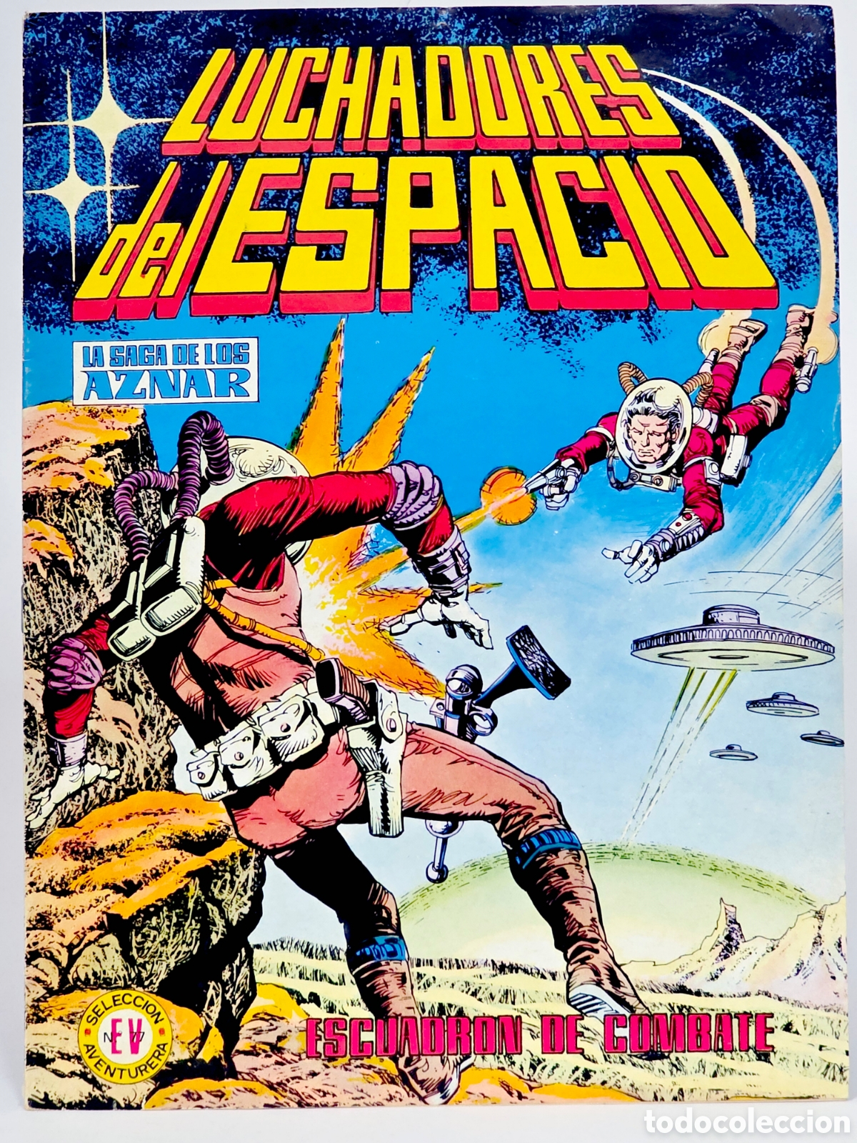Tebeos: C&Oacute;MIC LUCHADORES DEL ESPACIO 10 ESCUADR&Oacute;N DE COMBATE EDITORIAL VALENCIANA MUY BUEN ESTADO