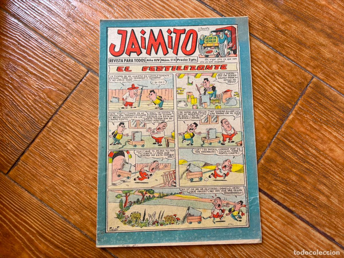 Tebeos: JAIMITO N&ordm; 514 EDITORIAL VALENCIANA