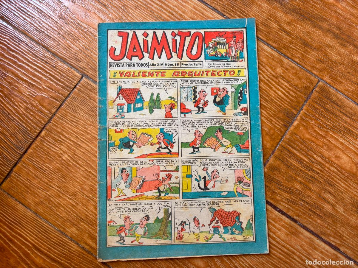 Tebeos: JAIMITO N&ordm; 521 EDITORIAL VALENCIANA