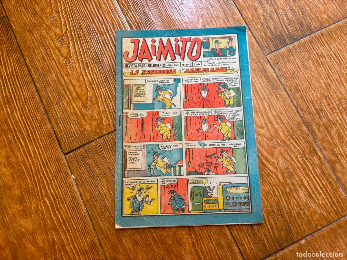 Tebeos: JAIMITO N&ordm; 649 EDITORIAL VALENCIANA