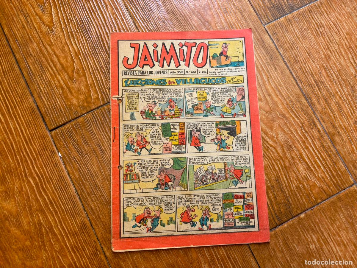 Tebeos: JAIMITO N&ordm; 651 EDITORIAL VALENCIANA