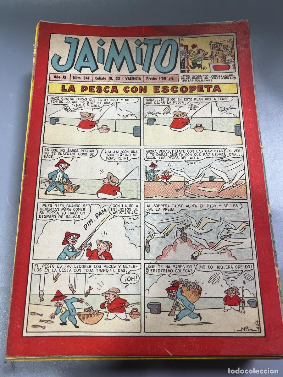 Tebeos: JAIMITO. REVISTA JUVENIL. N&deg; 341. A&Ntilde;O XI. LA PESCA CON ESCOPETA. VALENCIA.