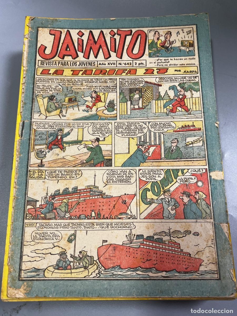 Tebeos: JAIMITO. REVISTA JUVENIL. N&deg; 642. A&Ntilde;O XVII. LA TARIFA 27. VALENCIA.