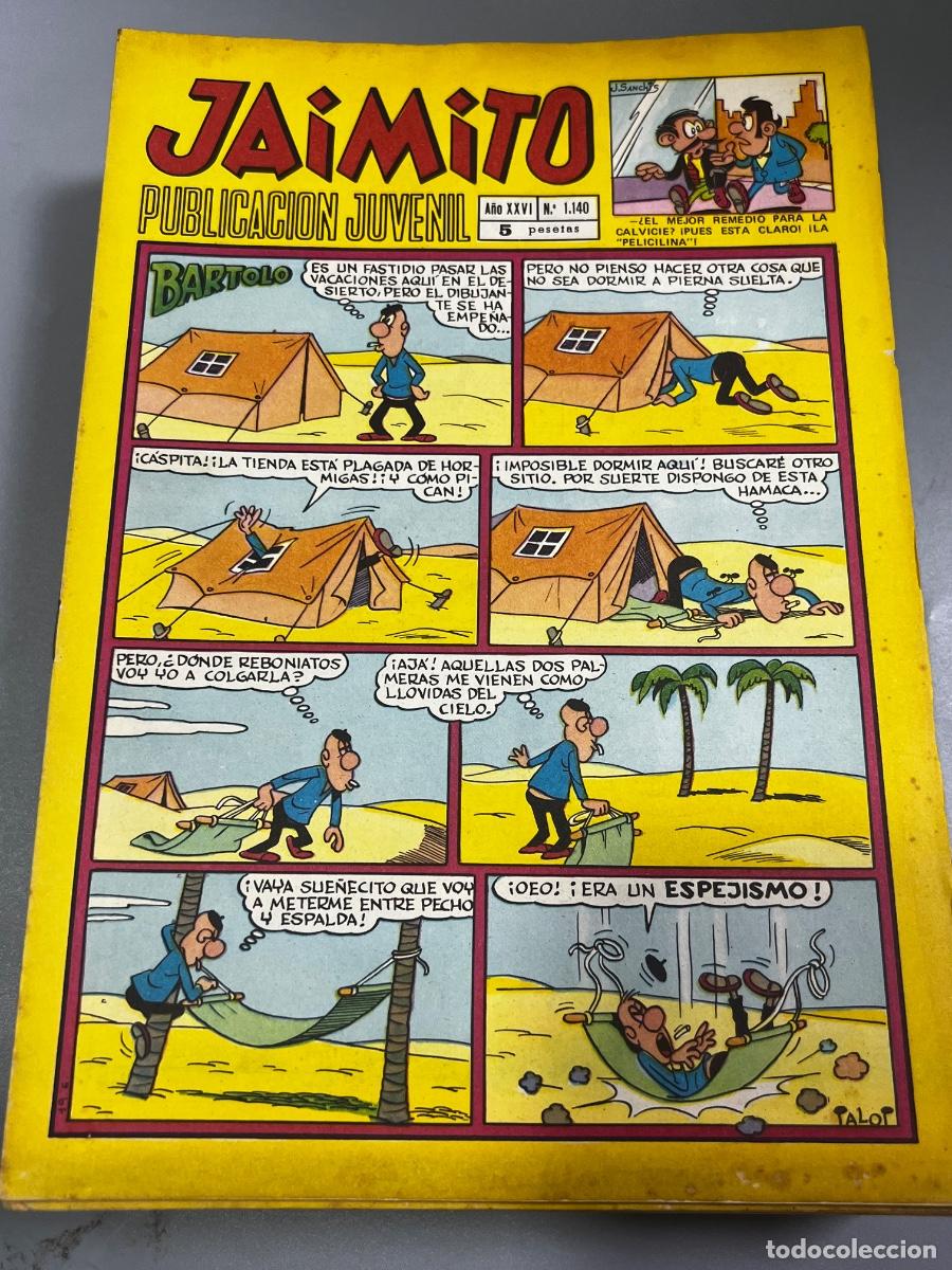 Tebeos: JAIMITO. REVISTA JUVENIL. N&deg; 1140. A&Ntilde;O XXVI. LA TARIFA 27. VALENCIA.