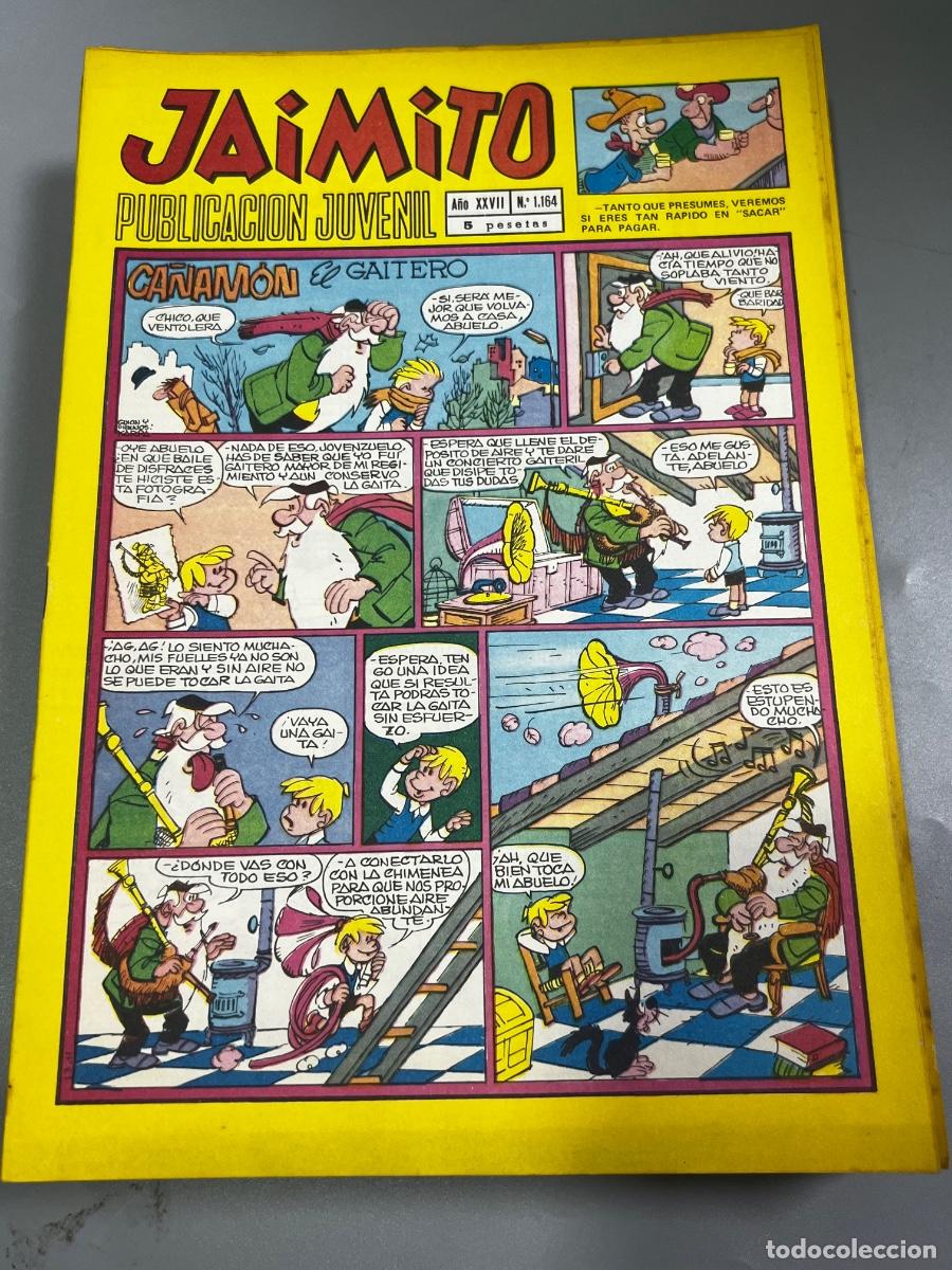Giornalini: JAIMITO. REVISTA JUVENIL. N&deg; 1164. A&Ntilde;O XXVII. CA&Ntilde;AM&Oacute;N EL GAITERO. VALENCIA.