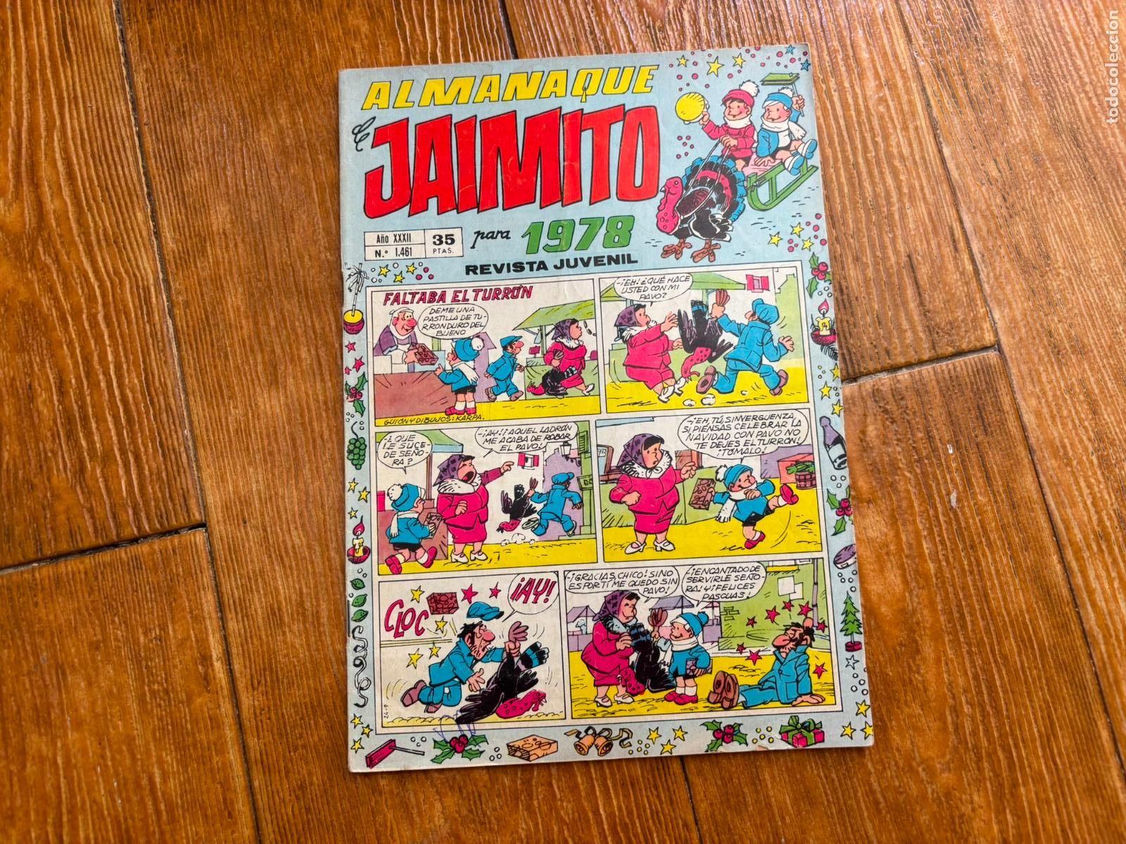 Tebeos: JAIMITO N&ordm; 1461 ALMANAQUE 1978 EDITORIAL VALENCIANA