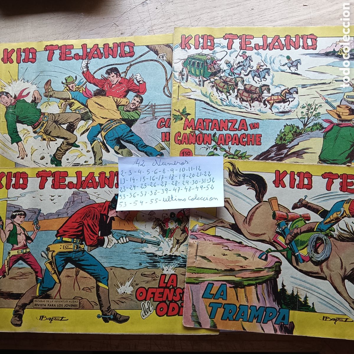 Tebeos: KID TEJANO LOTE 42 NUM N&Uacute;M EDI.VALENCIANA ORIGINALES