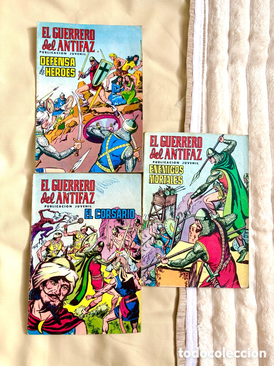 Tebeos: LOTE 3 COMICS EL GUERRERO DEL ANTIFAZ ORIGINALES 1972 . Muy bien