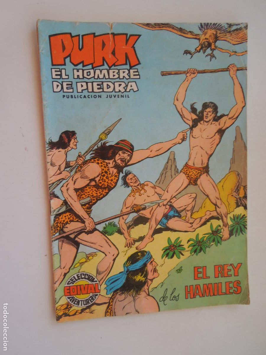 Tebeos: PURK , EL HOMBRE DE PIEDRA - EL REY DE LOS HAMILES -N&ordm; 5- SELECCION EDIVAL-1974