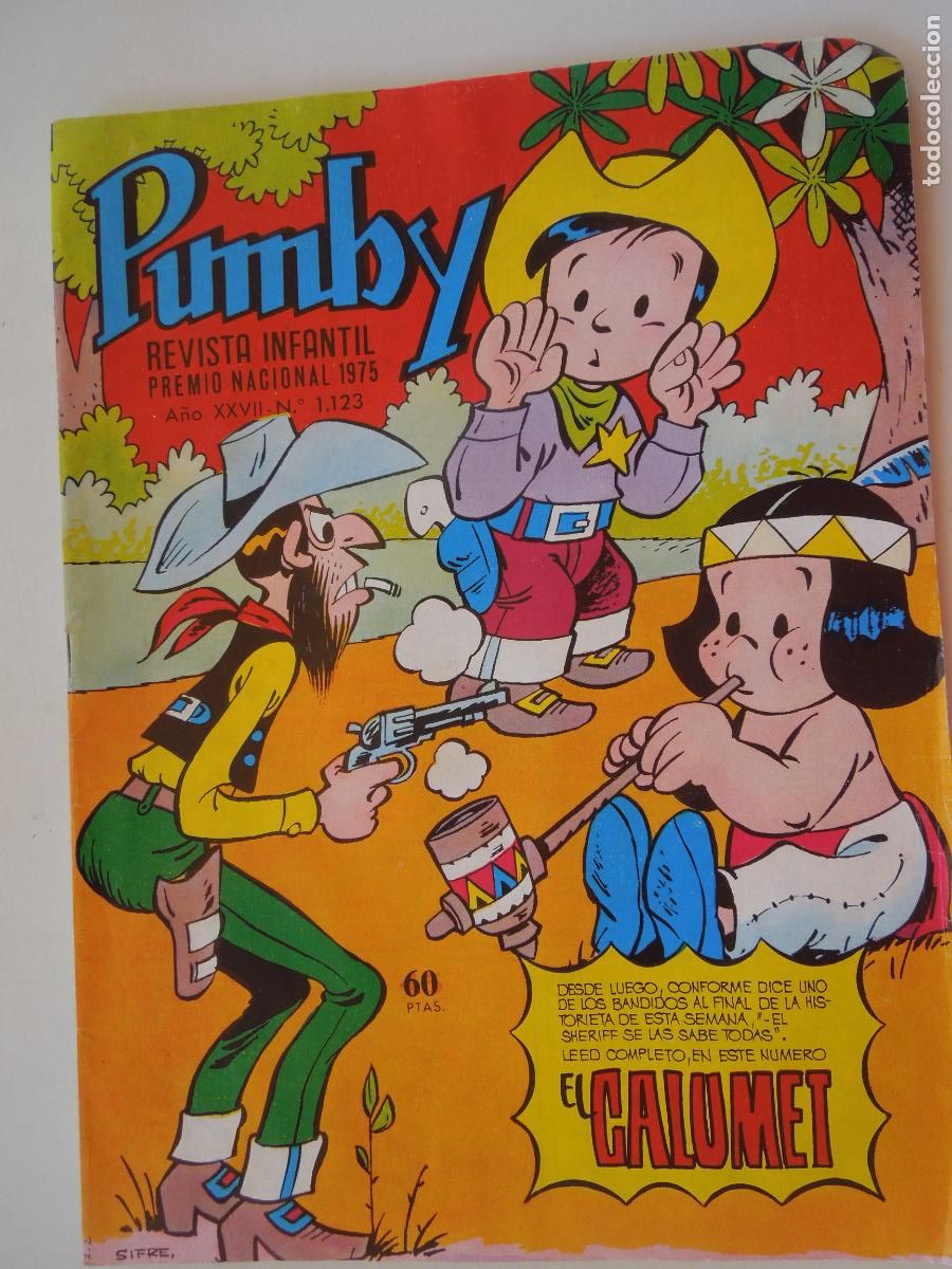 Tebeos: PUMBY N&ordm; 1123- REVISTA INFANTIL - PREMIO NACIONAL 1975 - VALENCIANA -1981- EL CALUMET