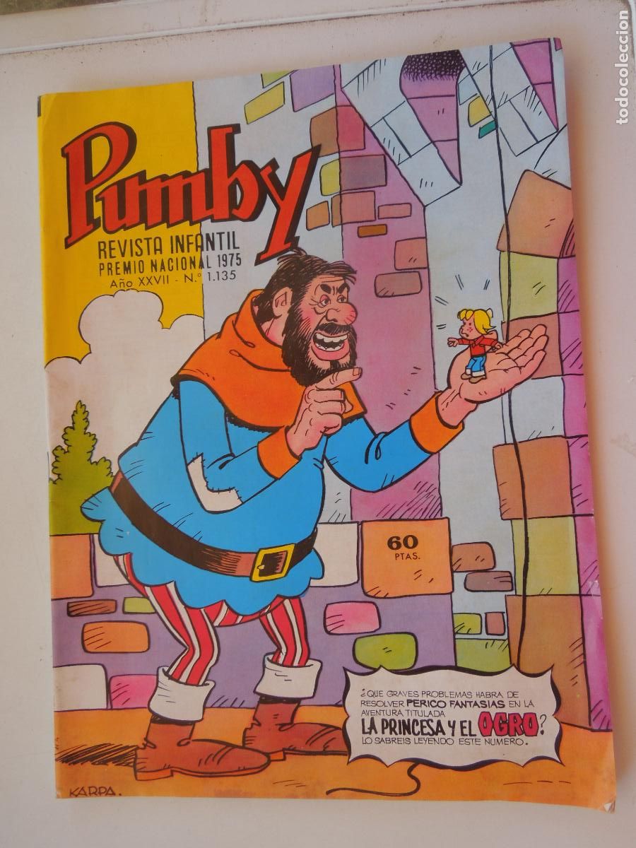 Tebeos: PUMBY N&ordm; 113- REVISTA INFANTIL - PREMIO NACIONAL 1975 - VALENCIANA -1981- LA PRINCESA Y EL OGRO?