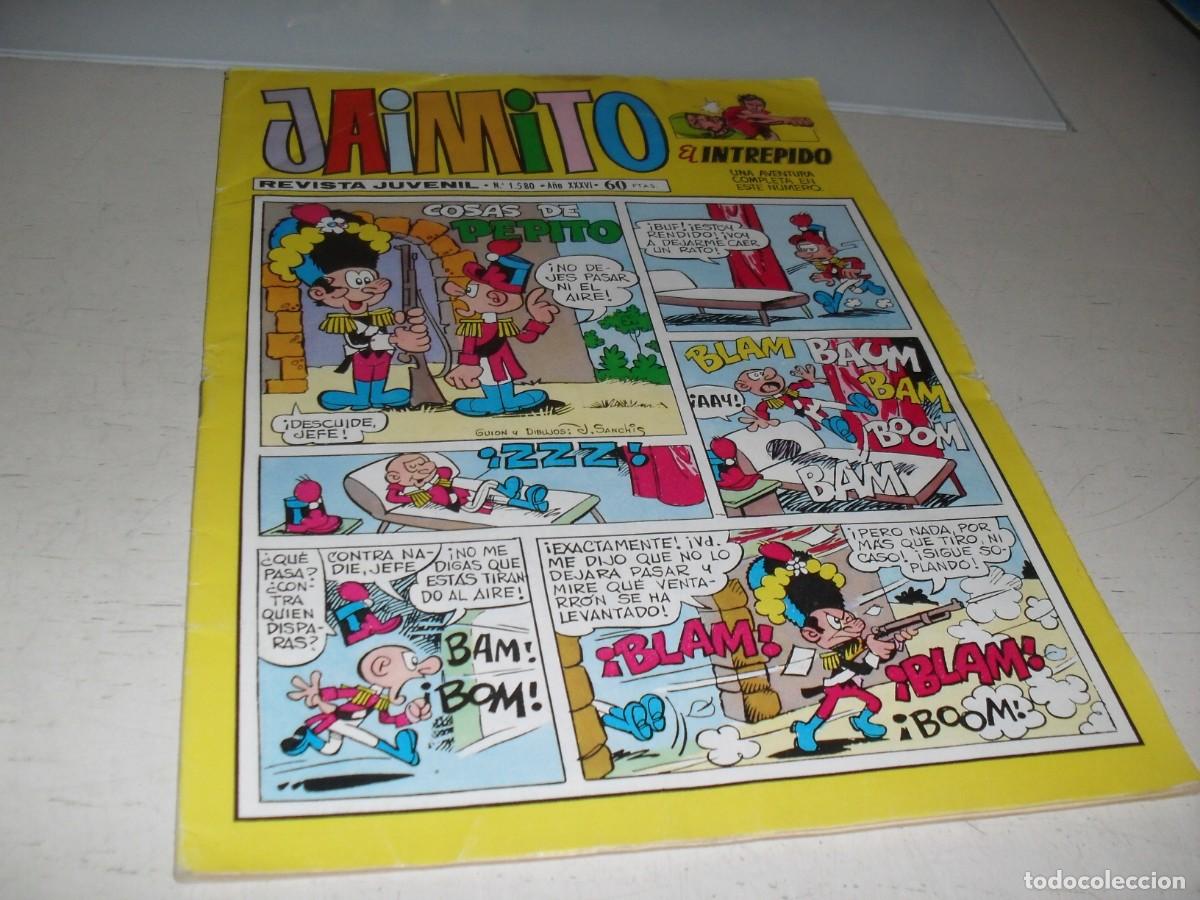 Tebeos: JAIMITO N&ordm; 1580,CON EL INTREPIDO,DE EDUARDO VA&Ntilde;O,DE 1688.VALENCIANA,1945