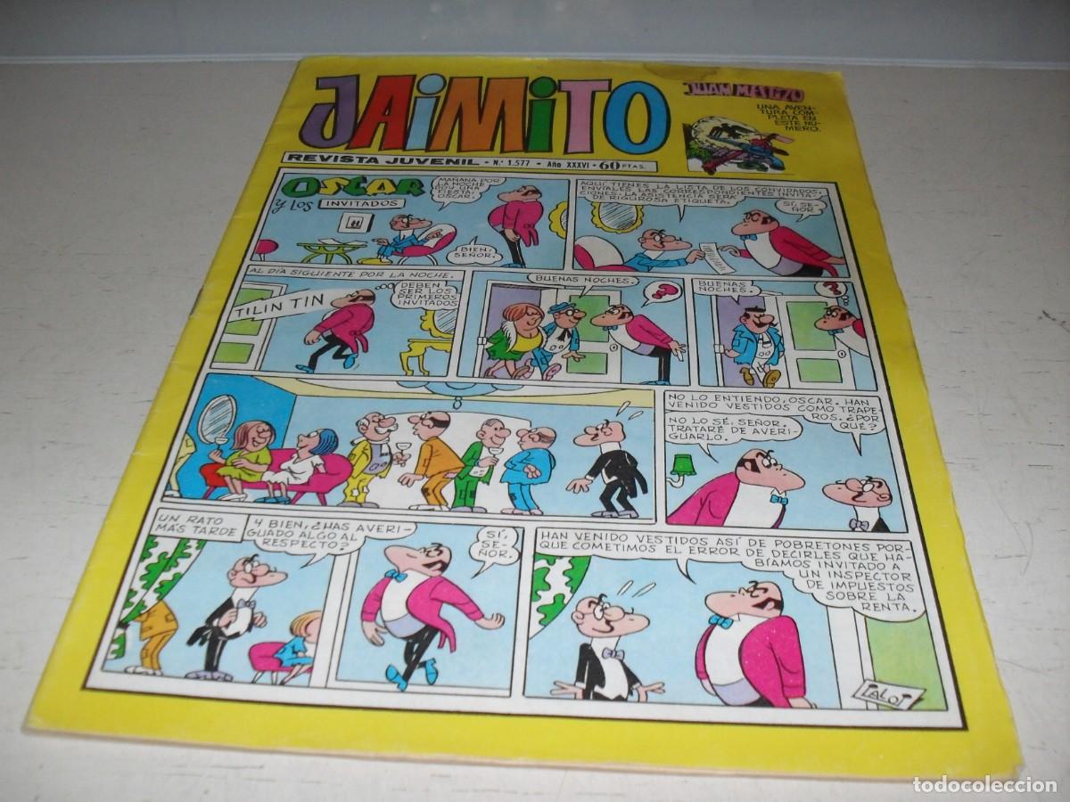 Tebeos: JAIMITO N&ordm; 1577,CON AVENTURA COMPLETA DE JUAN MESTIZO,DE 1688.VALENCIANA,1945