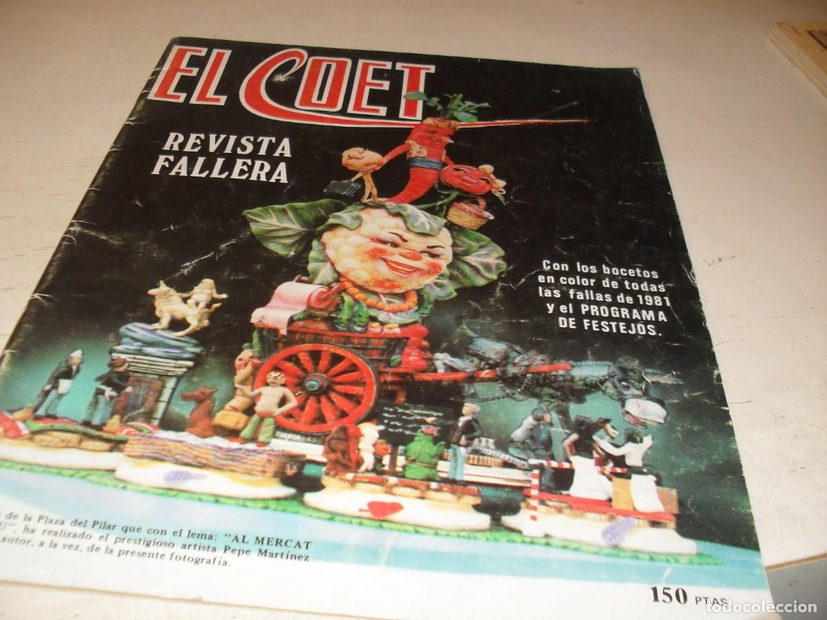 Tebeos: EL COET(EL COHETE)REVISTA FALLERA,TODO SOBRE LAS FALLAS 1981.VALENCIANA,1981