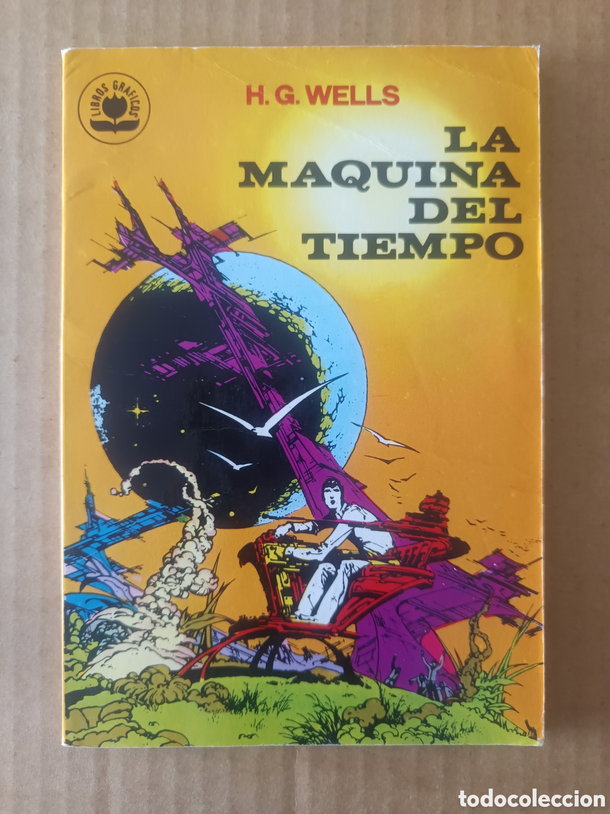 Tebeos: La M&aacute;quina del Tiempo, por H.G. Wells (Ediprint/Valenciana, 1982). Libros Gr&aacute;ficos n&deg;2.