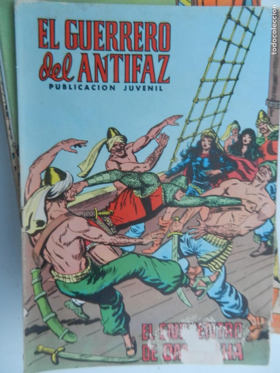 Tebeos: EL GUERRERO DEL ANTIFAZ N&ordm; 104- EL ENCUENTRO DE OMAR SHA - PUBLICACION JUVENIL -1974 -