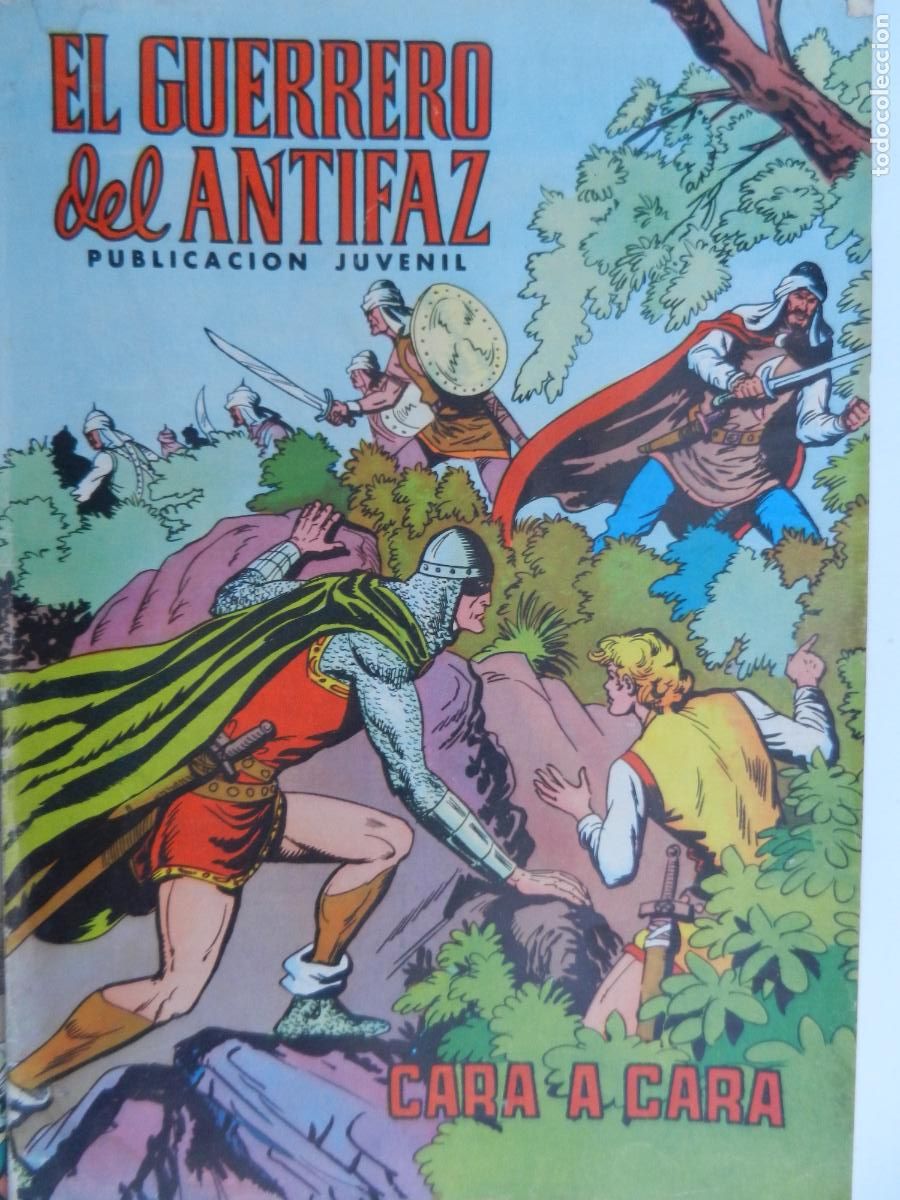 Tebeos: EL GUERRERO DEL ANTIFAZ N&ordm; 107- CARA A CARA - PUBLICACION JUVENIL -1974 - EDT VALENCIA