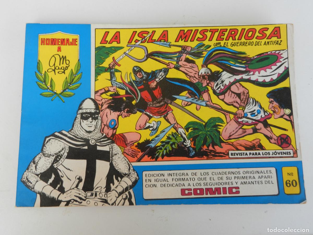 Tebeos: LA ISLA MISTERIOSA , CON EL GUERRERO DEL ANTIFAZ N&ordm; 60 - EDIT. VALENCIANA 1982