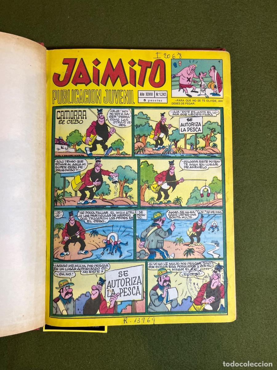 Tebeos: Tomo encuadernado Jaimito A&ntilde;o XXVIII 1973 Editorial Valenciana n&uacute;meros 1242 a 1247 revista juvenil t