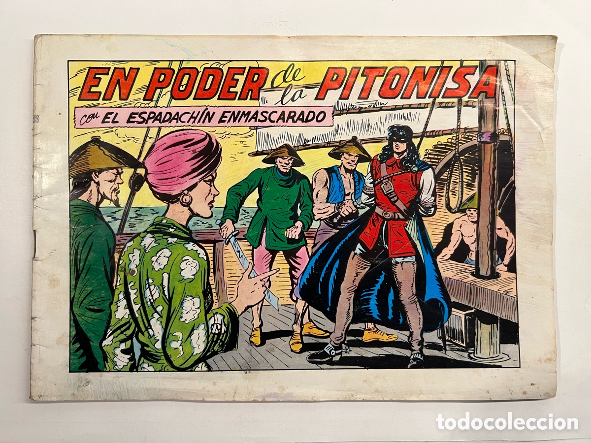 Tebeos: EN PODER DE LA PITONISA con EL ESPADACH&Iacute;N ENMASCARADO, No.66, Editora Valenciana (a.1982)