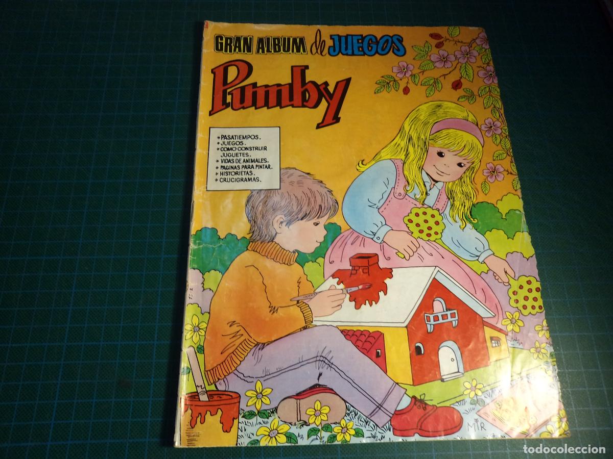 Tebeos: Gran album de juegos Pumby. N&ordm; 32. Valenciana. Con se&ntilde;ales de uso.