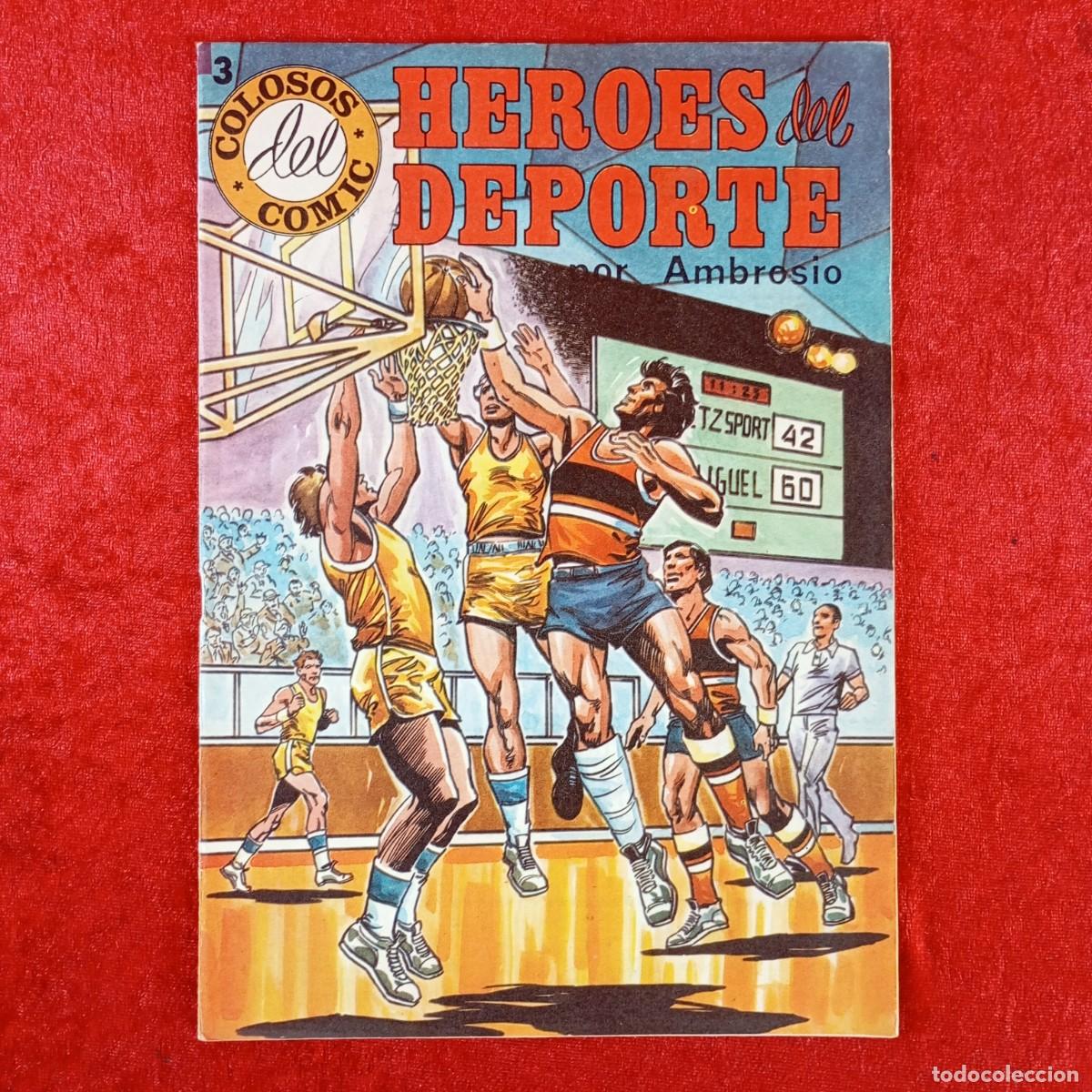Tebeos: HEROES DEL DEPORTE - AMBROSIO - TOMO 3 - COLOSOS DEL COMIC - EDITORIA VALENCIANA - 1984 / 1782