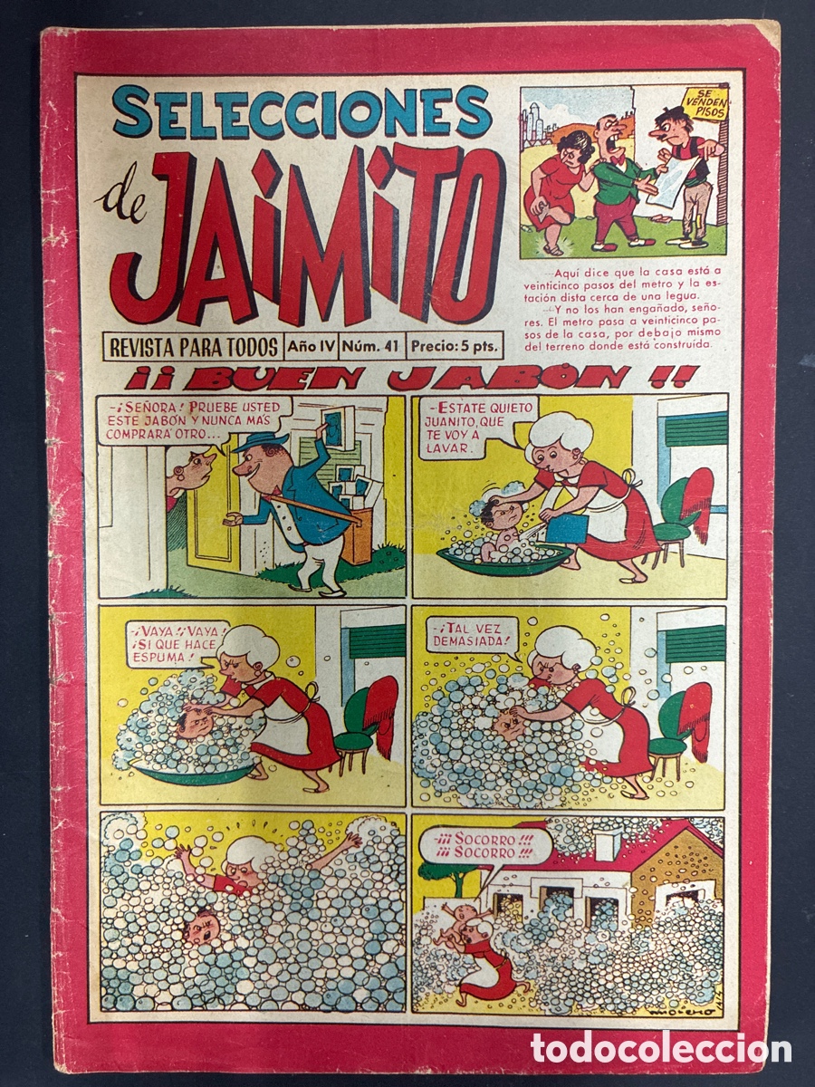 Tebeos: COMIC SELECCIONES DE JAIMITO N&ordm; 41 EDITORIAL VALENCIANA