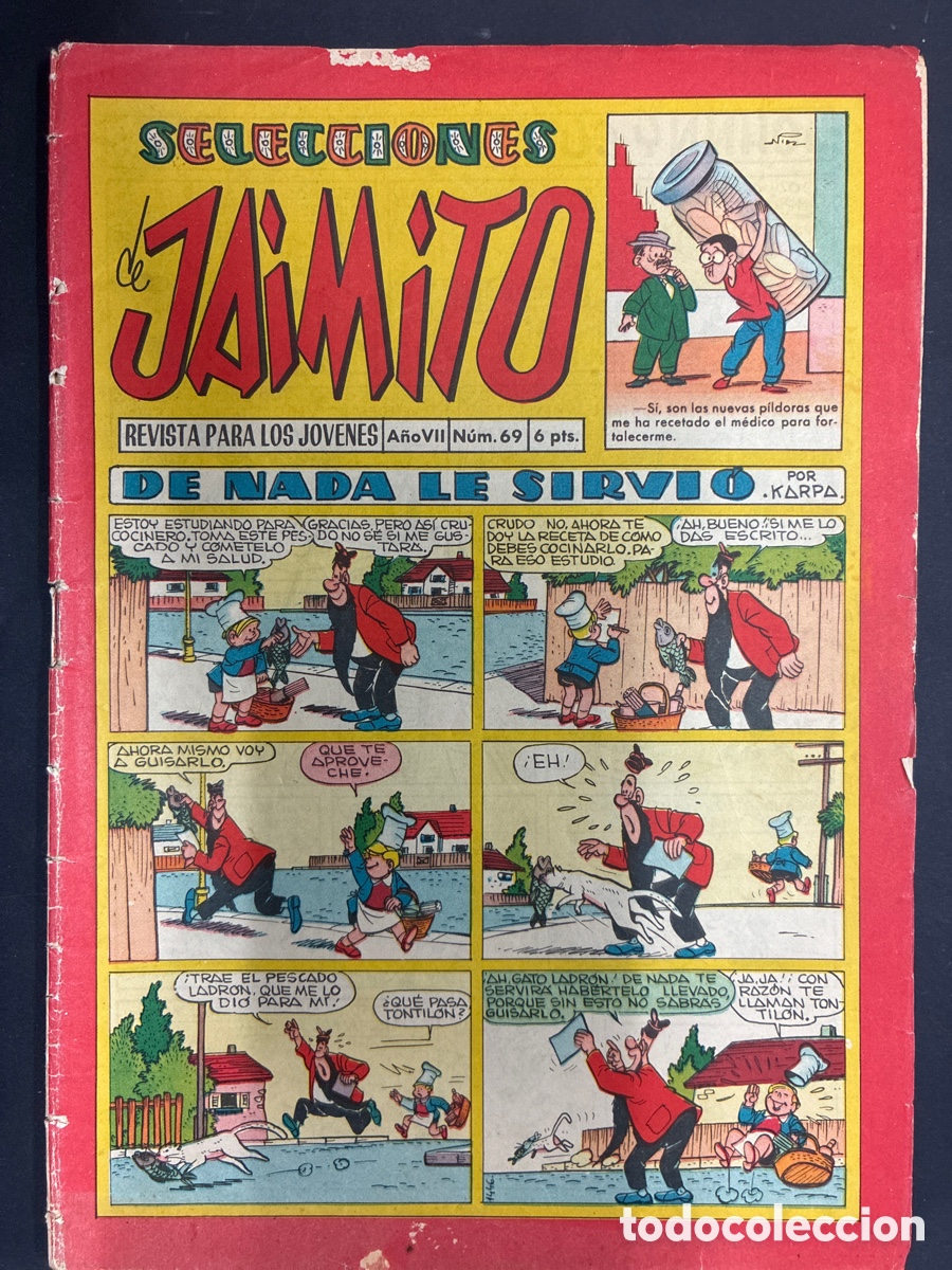 Tebeos: COMIC SELECCIONES DE JAIMITO N&ordm; 69 EDITORIAL VALENCIANA